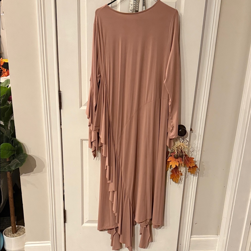 Elegant Mauve Asymmetrical Dress